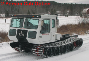 8L-H Off Road Tracked Vehicle shown with 2 Man Cab Option